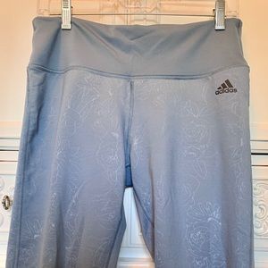 Adidas Climalite grey/gray workout leggings